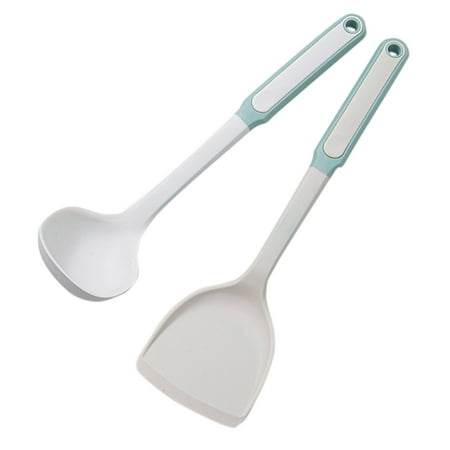 

FensXil Cooking Utensils Spatula Soup Spoon Food Grade Silicone Heat Anti Scalding Cooking Nonstick Pot Shovel Household Kitchen Kitchenware Set