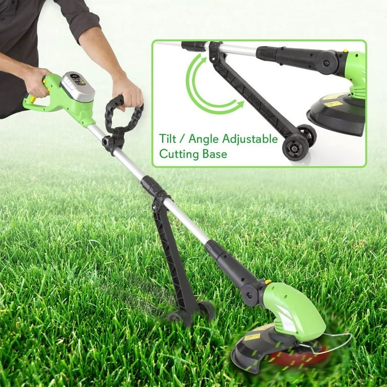 WORKSITE Power String Trimmer Line Weed Mover Cutting Garden Tools Handheld  20v 2.0Ah Battery Cordless Grass String Trimmer