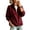 Wine, variant on Sorvello Women's Lightweight Fleece Lined Jacket, Long Sleeve Casual Fall Outerwear With Pockets Army Green L