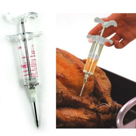 Marinade Flavor Injector - Marinade Injector Needle Flavor Syringe Cooking Meat Poultry Turkey Chicken BBQ