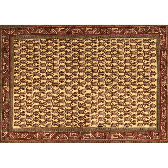 Ahgly Company Indoor Rectangle Persian Brown Traditional Area Rugs, 8' x 10'