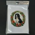 thumbnail image 3 of Welsh Springer Spaniel Christmas Flowers Greeting Cards Pack of 8 7 in x 5 in, 3 of 3