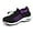 Black Purple-air Cushion, variant on Sneakers Breathable Women Walking Shoes Slip on Trainers Women's Comfortable Casual Ladies Athletic Shoe Thick Bottom