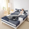 thumbnail image 4 of jejeloiu Football Game Twin Sheet Sets,Deepblue White Gray Bedding For Teens 3 Pieces, 4 of 7