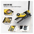 thumbnail image 6 of 2 Ton Low Profile Floor Jack - Heavy Duty Rapid Pump, Dual Piston, 3.2"-14.6" Lift Height, Vehicle Lifting for Cars, Trucks, SUVs - Auto Repair Tool, 6 of 7