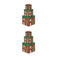thumbnail image 2 of Yuarrent Cajas de regalo de Navidad para niños, 3 uds., cajas de papel para vacaciones al aire libre, organizadores de dulces decorativos, Type2 NO2, 2 of 6
