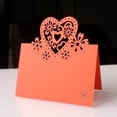 thumbnail image 4 of 50Pcs Heart Shape Wedding Name Cards Table Number Cards For Table Setting Weddings Engagement Christmas Dinner Parties, 4 of 9
