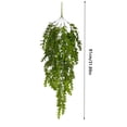 thumbnail image 2 of Plantas colgantes de ratán artificial | 2 piezas de decoración de pared de simulación verde | Enredaderas falsas de 81 cm para decoración del hogar y la boda | Uso en interiores y exteriores |, 2 of 7