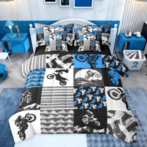 Castle Fairy Sport Motorcycle Motocross 7-Piece Twin Bedding Set for Teens