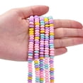 thumbnail image 6 of 1 strand Handmade Polymer Clay Beads Strands for DIY Jewelry Crafts Supplies Flat Round Colorful 6~7x3mm Hole: 1.5mm 113~116pcs/strand 15.55 inch~16.14 inch(39.5~41cm), 6 of 7