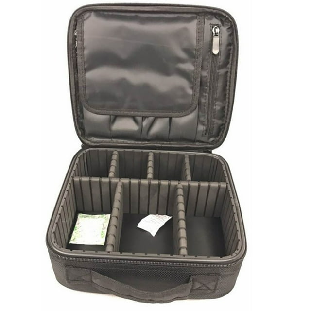 Cosmetic Case Fashion Splash Proof Dual-Layer Portable Makeup Box Toiletry Case