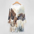 thumbnail image 4 of A Powerful Eagle (4) Long Sleeve Dresses For Women Vintage Elegant Party Dress Oversized V-neck Dress S-8XL, 4 of 7