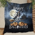 thumbnail image 3 of Happy Halloween English Setter Witch Pumpkins Bats Quilt Blanket Dog Lover Cozy Comforter Throw Blanket - 13012, 3 of 5