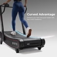 thumbnail image 3 of Sunny Health & Fitness Smart  Manual Curved Treadmill, Non-Motorized, High-Intensity with 8 Levels of Magnetic Resistance - SF-X7110, 3 of 10