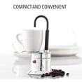 thumbnail image 4 of Italian Coffee Maker, Portable Rust  Single Tube Moka Pot 1 Cup 50ML Easy To Operate  for Outdoor Parties, 4 of 7
