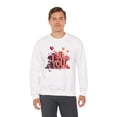 thumbnail image 5 of Unisex Big Heart Love Sweatshirt, Love Heart Sweatshirt, Floral Love Sweatshirt, 50/50 Cotton-Poly Valentine's Day Sweatshirt 10, 5 of 58