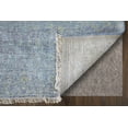 thumbnail image 2 of Feizy Caldwell Transitional Distressed, Blue/Gray, 7'6" x 9'6" Area Rug Handmade Sheen Bohemian & Eclectic Solid Design Carpet for Living Dining Bed Room, 2 of 10