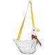 thumbnail image 1 of BRIGHTFUFU Mochila de peluche con diseño de pato adorable de dibujos animados (blanca), 1 of 7