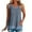 Blue, variant on Xunlbb Tank Top for Women Summer Casual Patchwork Fake Two-piece Sleeveless Top T-shirt Round Neck Sleeveless Garment Sleeveless Tops for Women S-2XL