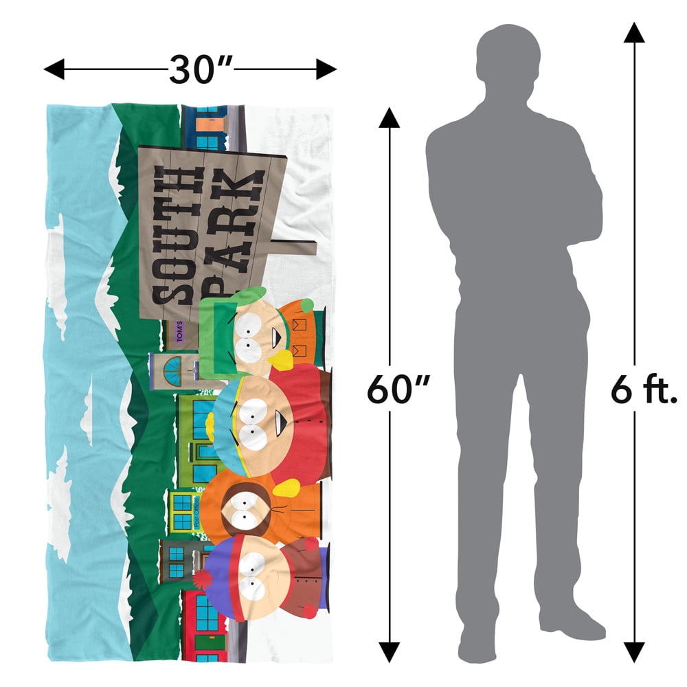 South Park Boys and Sign Officially Licensed Beach Towel 30' X 60'