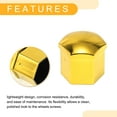 thumbnail image 5 of 20 Pcs Wheel Lug Nut Bolt with Clip Rims Tire Nut Screws Dust Cap Cover Nut Protection Plastic Chrome Gold Tone 19mm, 5 of 7