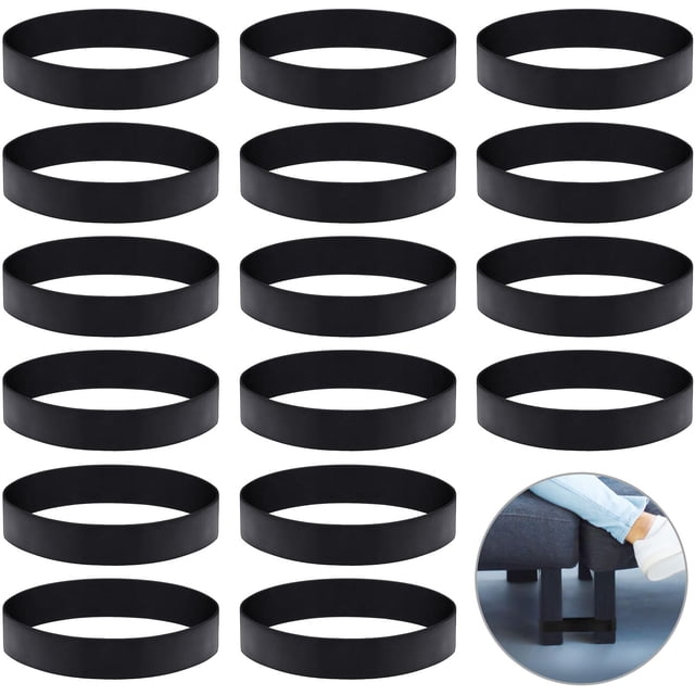Couch Connectors Outus - Correas seccionales para sofá (16 unidades), color negro