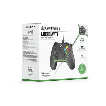 Surge Gaming - Surge Livewire Microwatt Junior Controller - Black