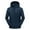 Dark Blue, variant on Quinlirra Men's Hooded Waterproof Jacket Men's Stitching Drawstring Hooded Slim Fashion Outdoor Jacket Coat Outwear