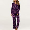 thumbnail image 2 of Enjoytime Plus Size Women's Pajama Sets Nightwear Sleepwear Long Sleeves Shirt And Pants Casual Cute Print Pajamas, 2 of 5