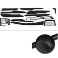thumbnail image 2 of Yassdwbn Matte Carbon Fiber Look Car Interior Trim Decal Sticker For BMW X5 F15 2008-2018, 2 of 5