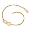 thumbnail image 2 of Leslie's Real 10kt Yellow Gold Polished Infinity Chain Bracelet; 7.5 inch; Lobster Clasp; for Adults and Teens; for Women and Men, 2 of 4