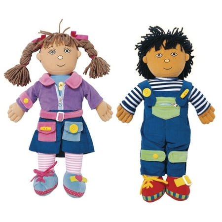 UPC: 0191487015813 | Excellerations Boy and Girl Dressing Dolls – Set of 2