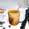 thumbnail image 5 of Yiaed Prairie Meditating Lion Print Ceramics Coffee,Large Handle Design,Extra Large Tea and Coffee Cup for Office and Home Mugs, 5 of 6