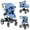 Blue, variant on Costway Folding Aluminum Infant Baby Stroller Kids Carriage Pushchair W/ Diaper Bag Khaki