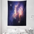 thumbnail image 1 of Galaxy Tapestry, Space Nebula Decor Big Gas Energy Explosion and Stars Futuristic Theme Print, Wall Hanging for Bedroom Living Room Dorm Decor, 60W X 80L Inches, Purple Blue Orange, by Ambesonne, 1 of 2