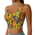 thumbnail image 2 of Pofeuu Dancing African Womens Print Sports Bra for Women Sexy Vest Yoga Running Gym Fitness Crop Bras Tops-X-Large, 2 of 8