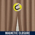 thumbnail image 6 of Sun Zero Vance 2-Piece Magnetic Closure 100% Blackout Back Tab Curtain Panel Pair, Dusty Terracotta, 37”W x 84"L, 6 of 10