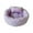 Purple, variant on Darzheoy Round Donut Cat and Dog Cushion Bed, Pet Bed for Small or Medium Dogs, Anti-Slip & Water-Resistant Bottom, Soft Enduring Fabric Pet Beds, Washable Calming Cat & Dog Bed