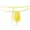 Yellow, variant on Fjofpr Mens Thong Underwear G String Solid Color Men's Thin Thong Men's Comfortable Body Breathable Underwear Briefs Yellow Free Size