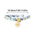 thumbnail image 2 of Cat Collar Breakaway with Bells,1 Pack Safety Adjustable Pet Collars,Ideal for Girl Boy Kittens. (Green Black Blue Daisy), 2 of 6