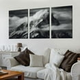 thumbnail image 2 of Nawypu Posters Black and White Landscape Wall Art Mountain Scenery Majestic Snow-Capped Peaks Canvas Wall Art for Living Room Bedroom Office Kitchen Decor 12''x16''X3 Panels, 2 of 4