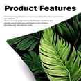 thumbnail image 2 of Tropical Jungle Palm Leaves Velvet Bed Pillow Throw Covers Pillow Inserts Throw Pillows with Unique Patterns - Set of 2, Sizes 16x16, 18x18, 20x20 Inches for Various Occasions, 2 of 6
