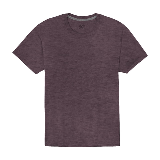 Playera Fruit of the Loom para Hombre, Manga Corta Cuello Redondo,Vino, Talla M