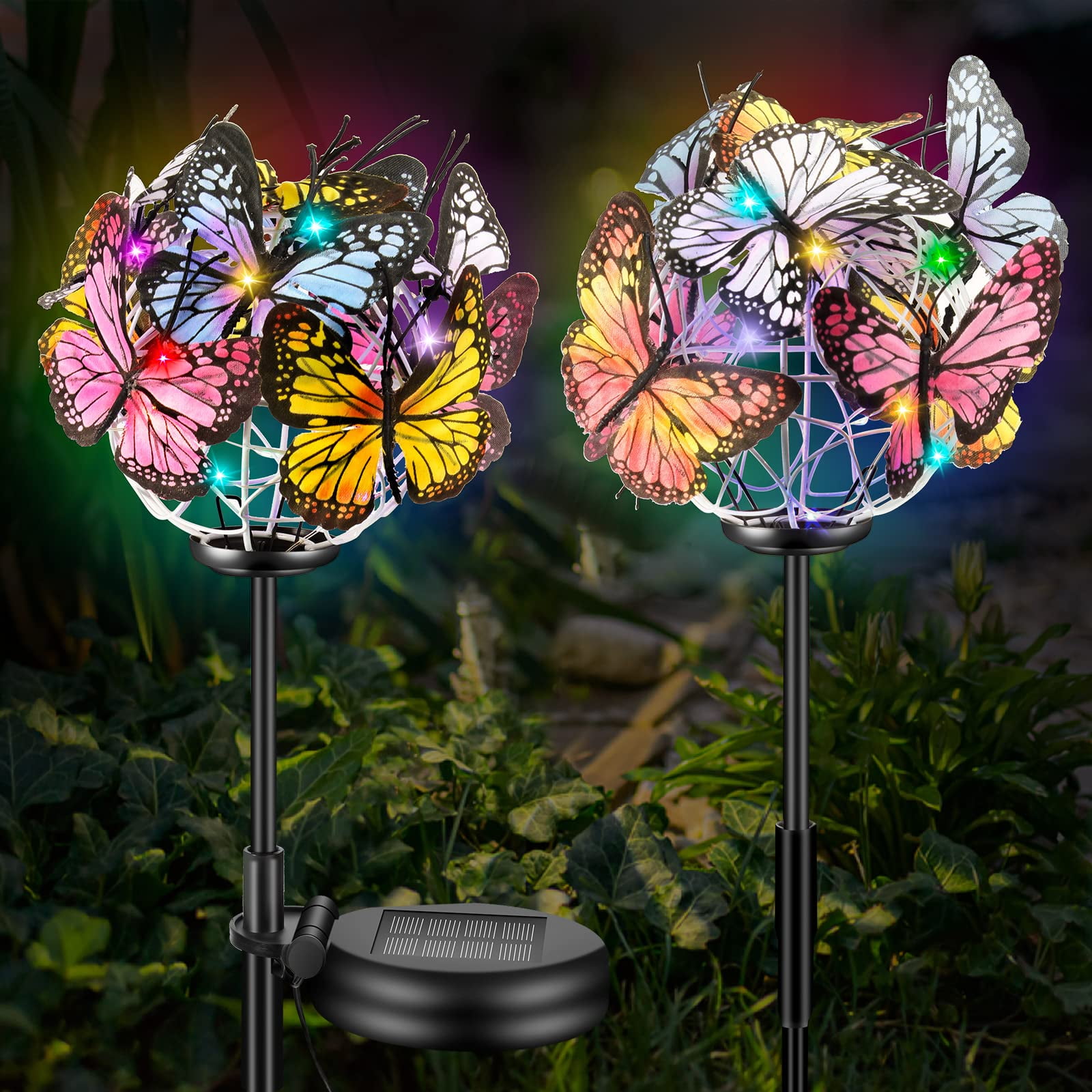 Solar Outdoor Lights, Butterfly Lights Garden Decorative Solar Stake