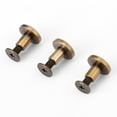 thumbnail image 3 of Garosa 20pcs Flat Head Copper Brass Screws Nuts Nails Rivets Leather Cap Accessory, Brass Rivets, Copper Rivets, 3 of 5