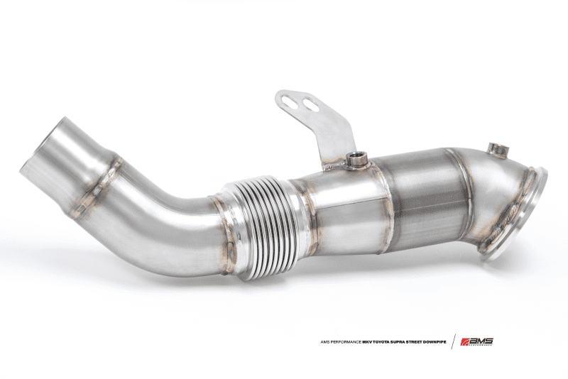 AMS Performance 2020+ Toyota Supra A90 Street Downpipe with EPA-Verified Ultra High Flow GESI Catalytic Converter