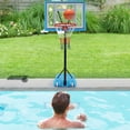 thumbnail image 4 of Topcobe Indoor Basketball Hoop Outdoor Toys Outside Backyard Games Mini Hoop Basketball Hoop, Kids Basketball Hoop Stand Adjustable Height for Boys Girls Toddlers, Blue, 4 of 9