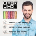 thumbnail image 5 of Xero Picks Dry Mouth Toothpicks – Xylitol Infused Flavored Toothpicks for Fresh Breath & Saliva Support – Long Lasting Oral Hydration – Variety 6 Pack (Cinnamon Mint, Churro, Caramel Apple & More), 5 of 8
