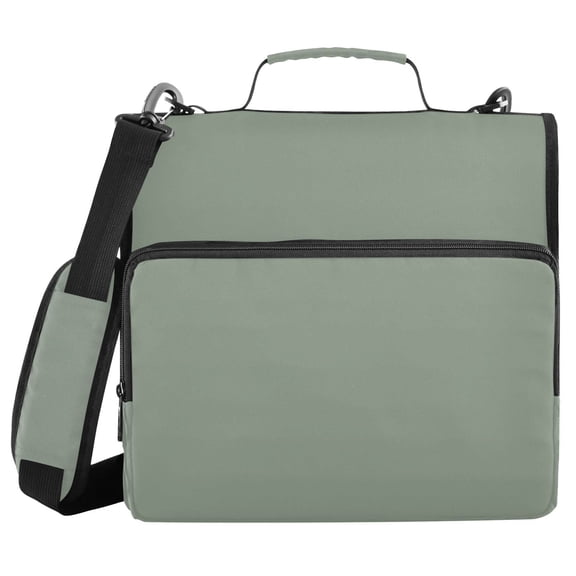 Haosy 3 Ring Zipper Binder with Shoulder Strap Waterproof Trapper Keeper 2 Inch D-Ring 500 Sheets Capacity, Spearmint