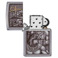 thumbnail image 4 of Zippo Egyptian Gods Emblem Design Street Chrome Pocket Lighter, 4 of 6